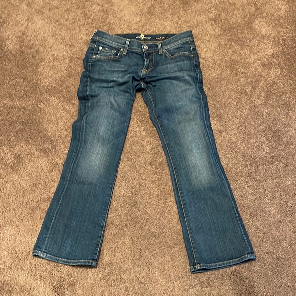 7FAM CROP DENIM